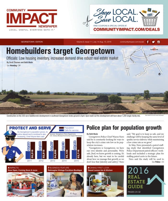 Georgetown cover — July 2016