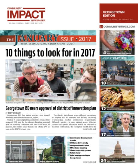 Georgetown cover — January 2017
