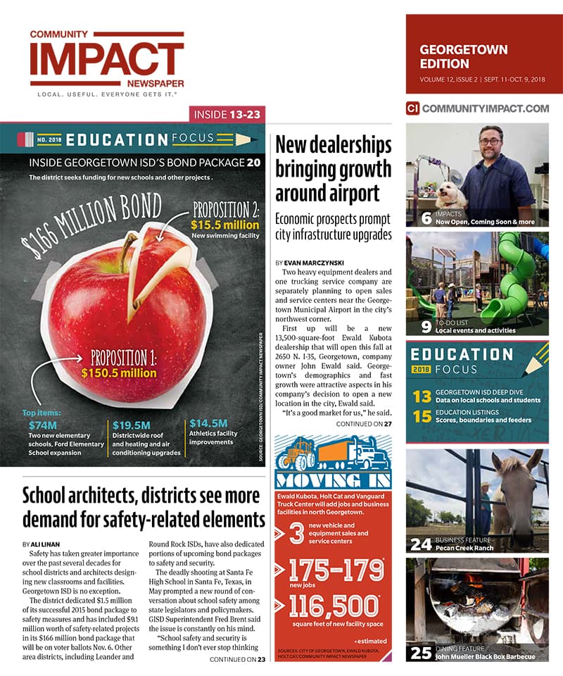 Georgetown cover — September 2018