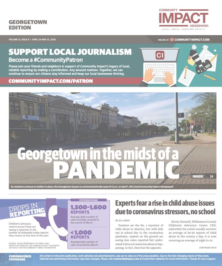 Georgetown cover — April 2020