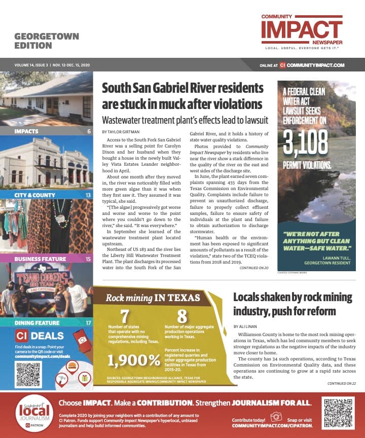 Georgetown cover — November 2020