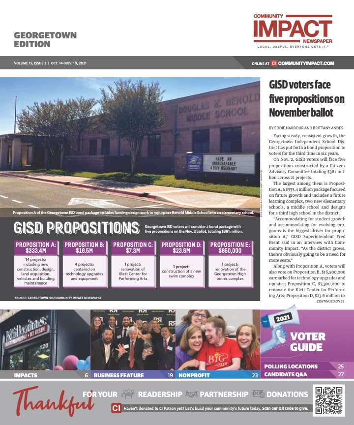 Georgetown cover — October 2021