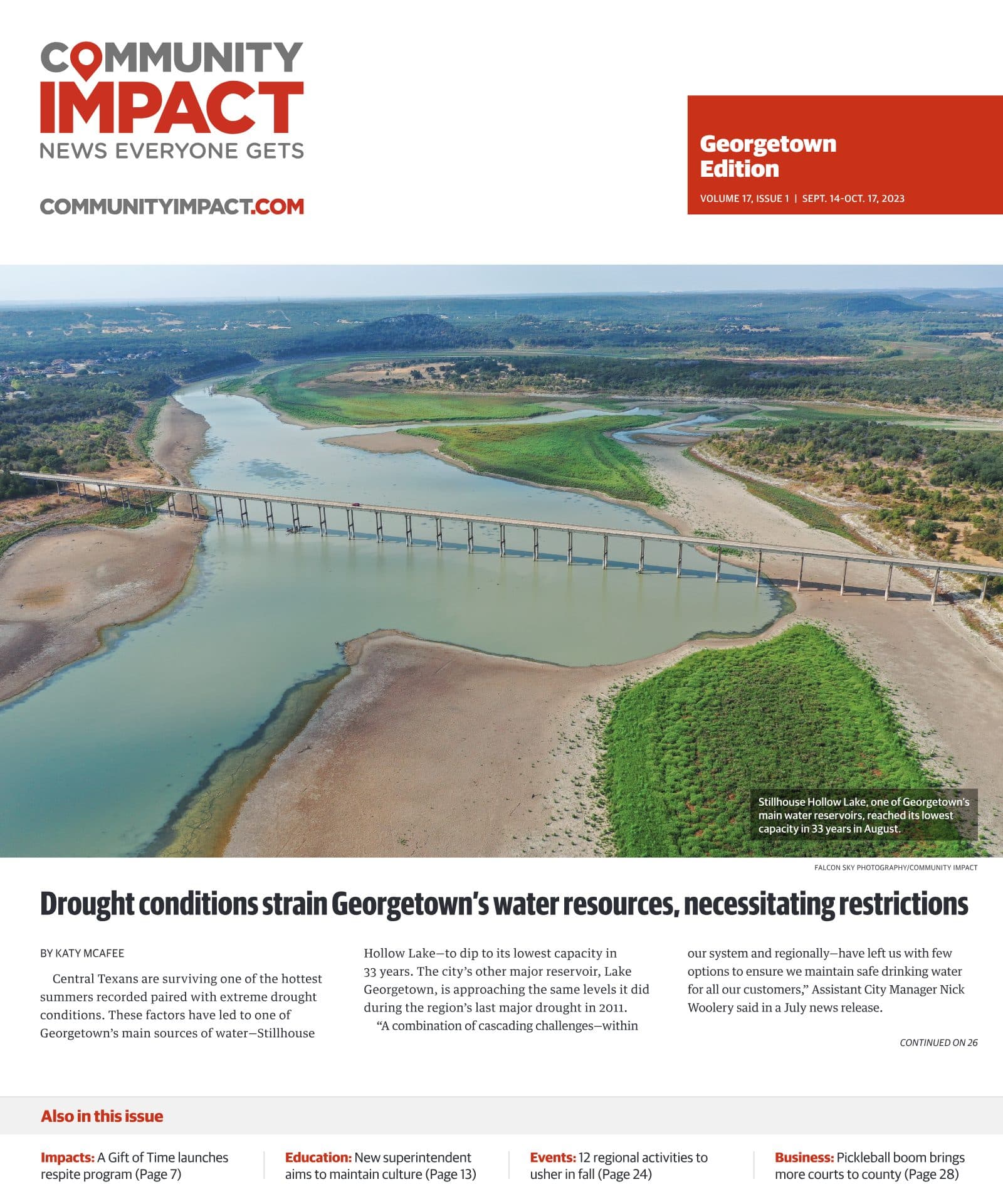 Georgetown cover — September 2023