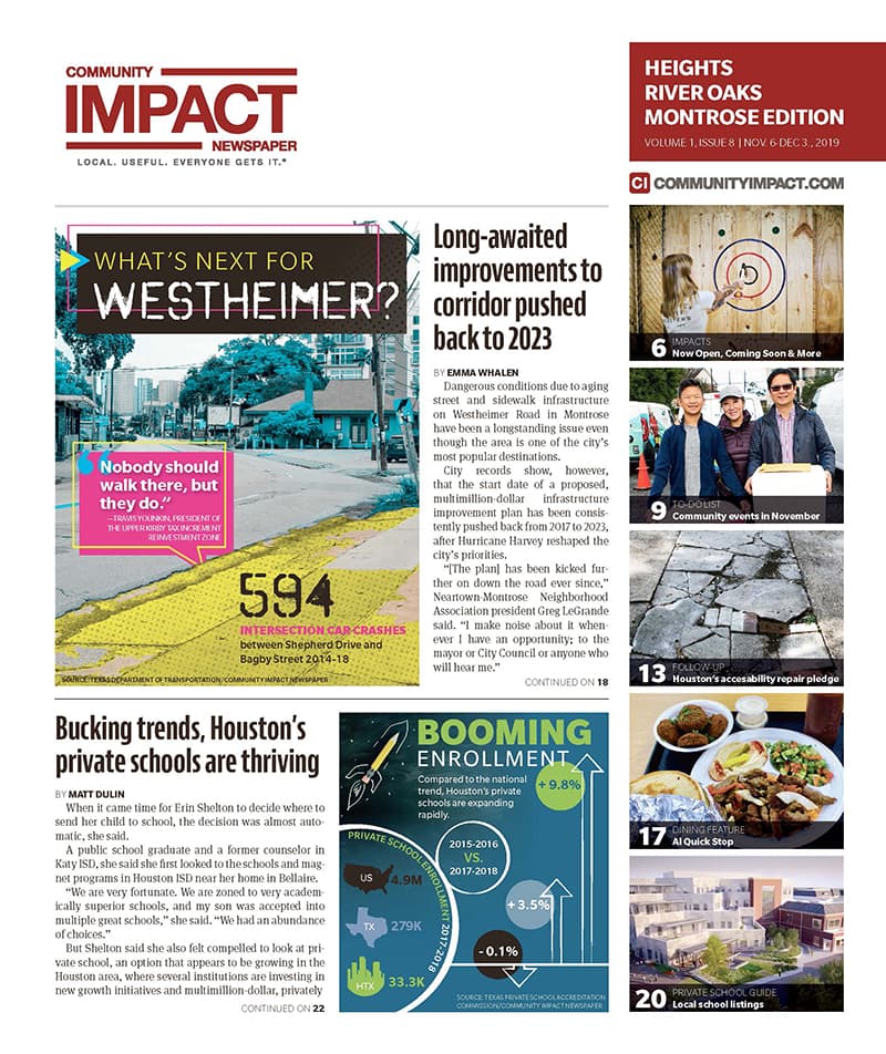 Heights - River Oaks - Montrose cover — November 2019