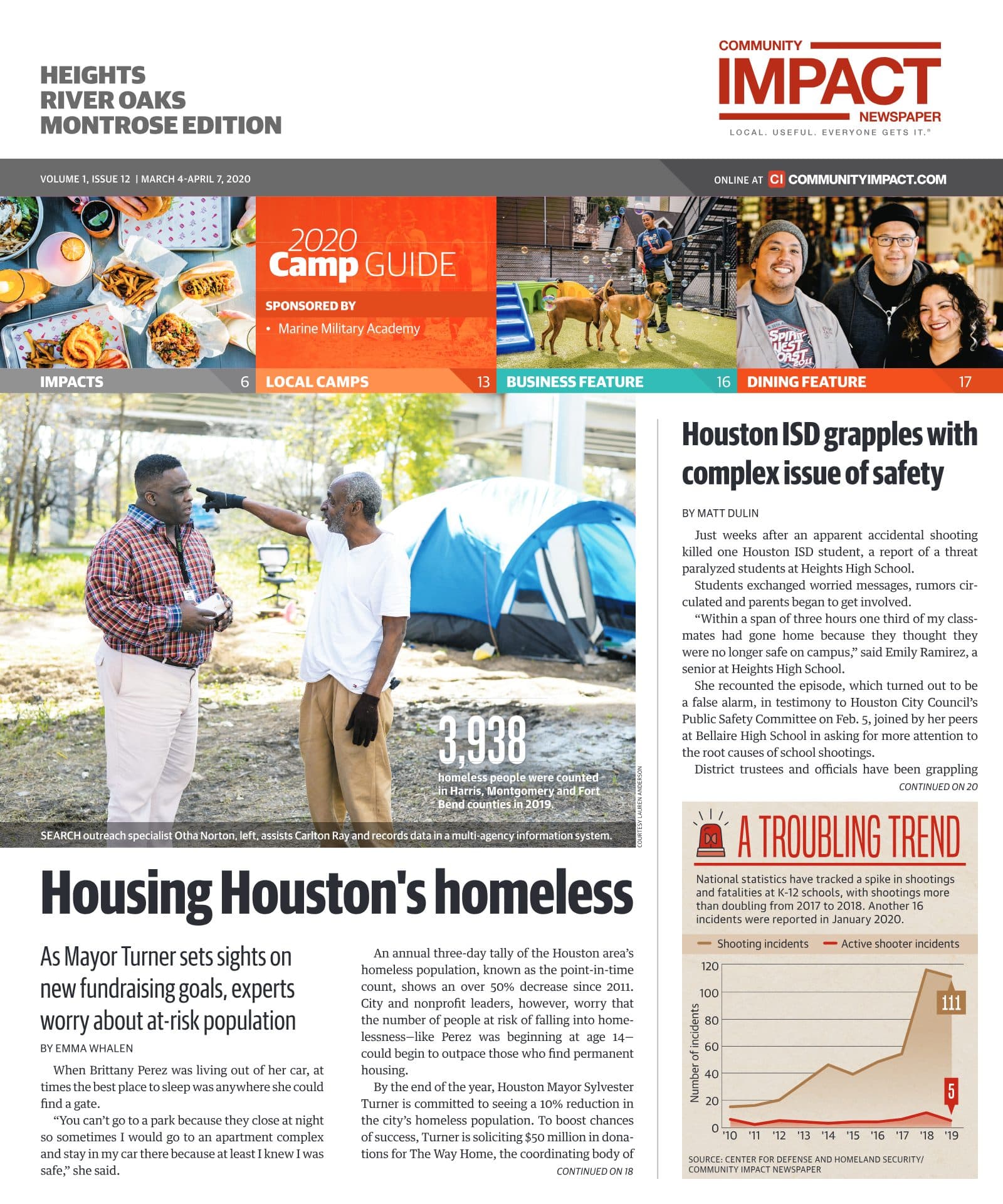 Heights - River Oaks - Montrose cover — March 2020