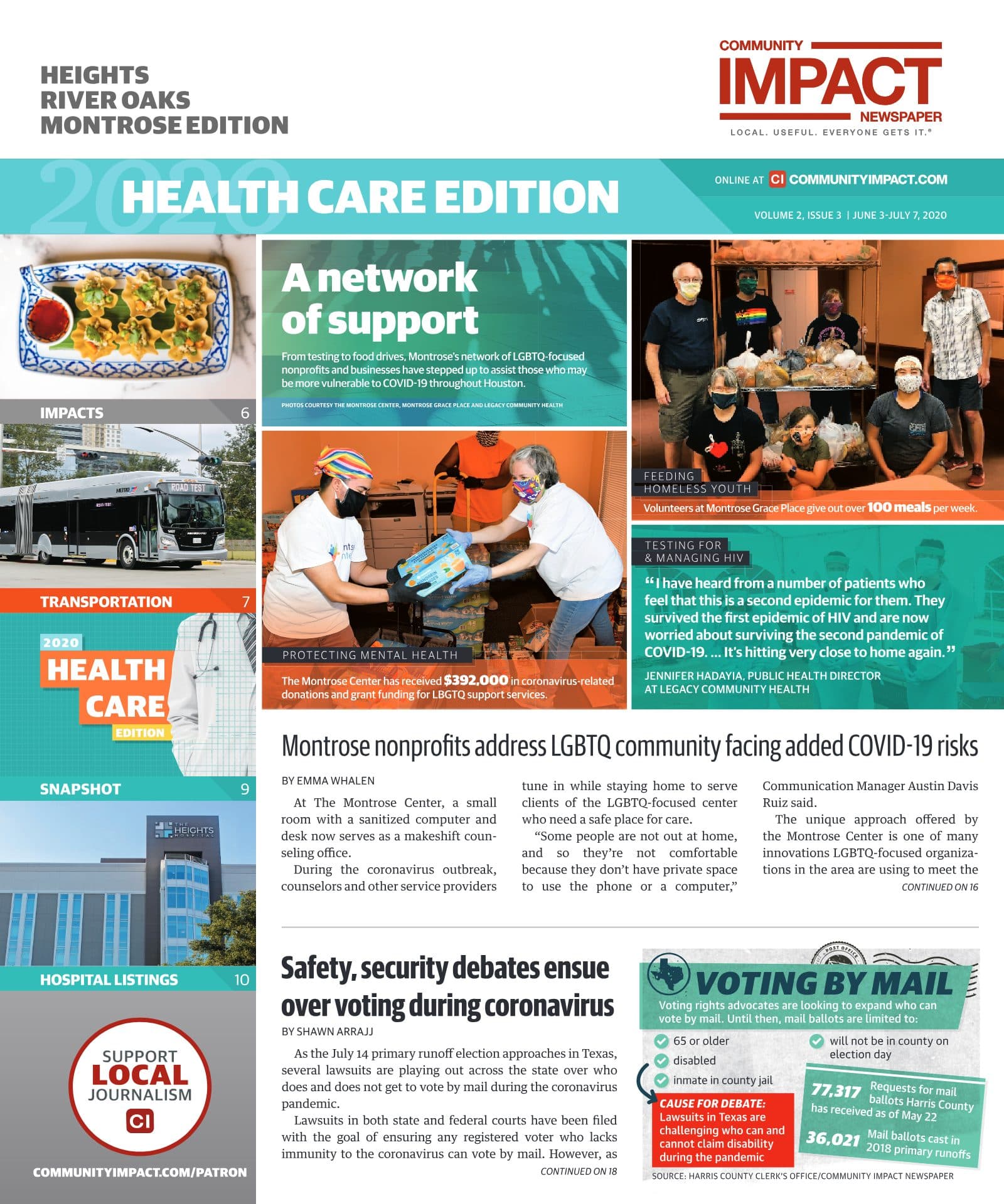 Heights - River Oaks - Montrose cover — June 2020