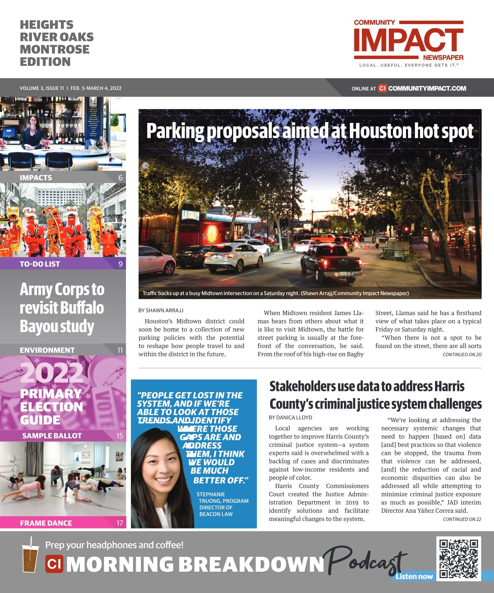 Heights - River Oaks - Montrose cover — February 2022