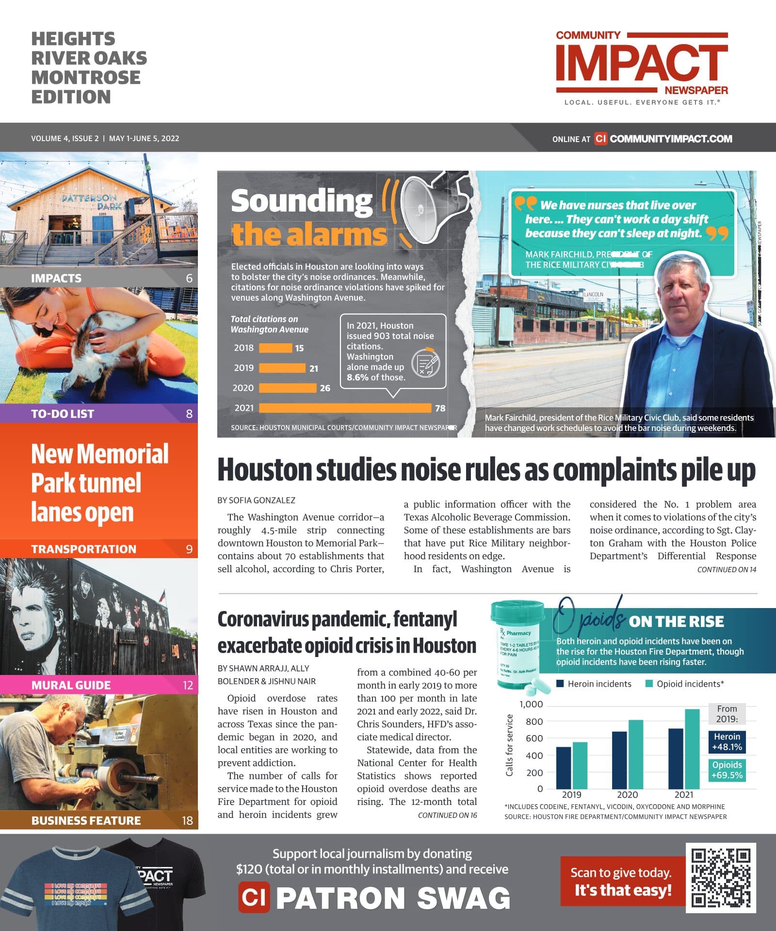 Heights - River Oaks - Montrose cover — May 2022