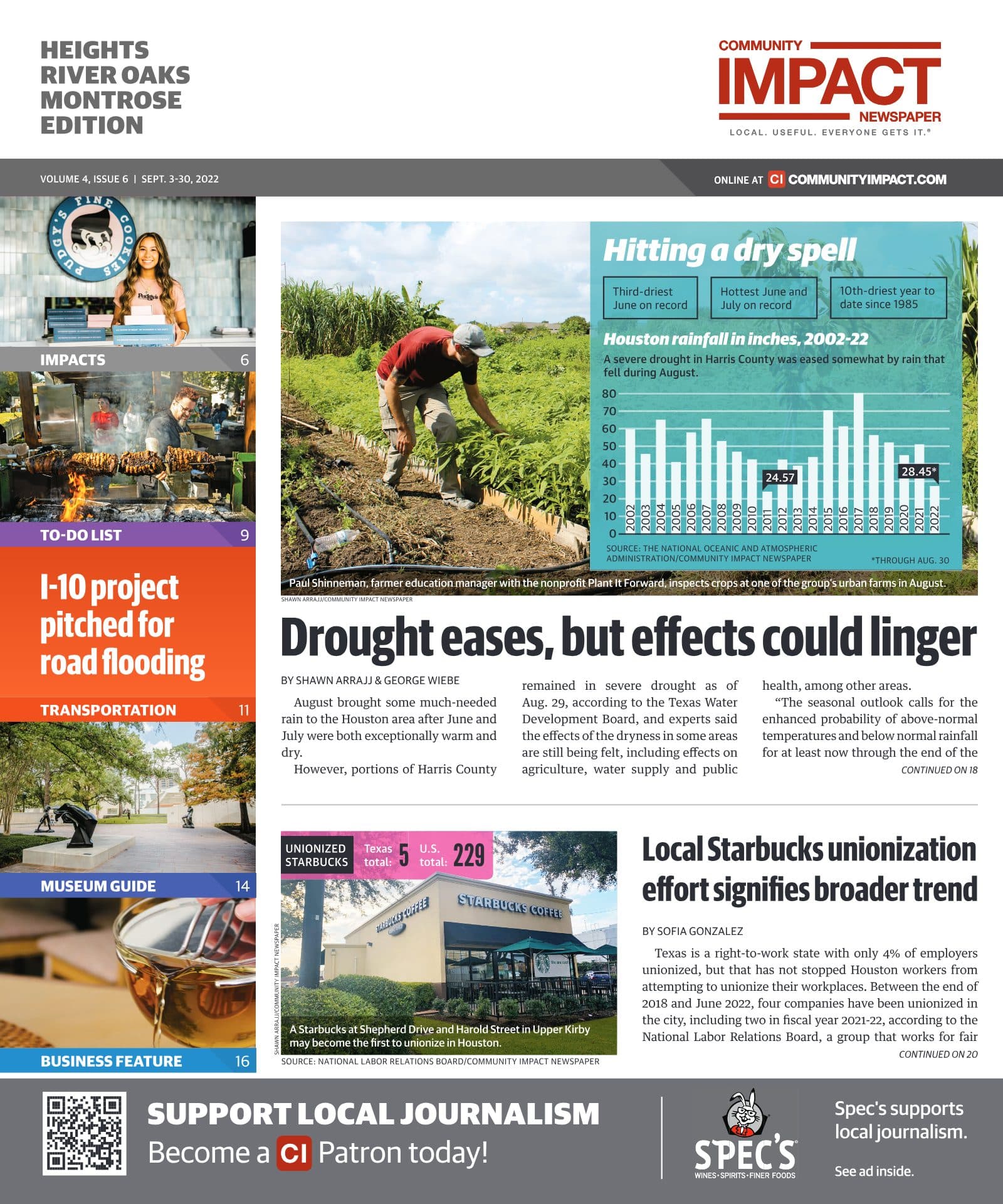 Heights - River Oaks - Montrose cover — September 2022