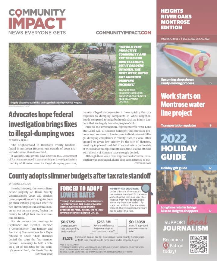 Heights - River Oaks - Montrose cover — December 2022