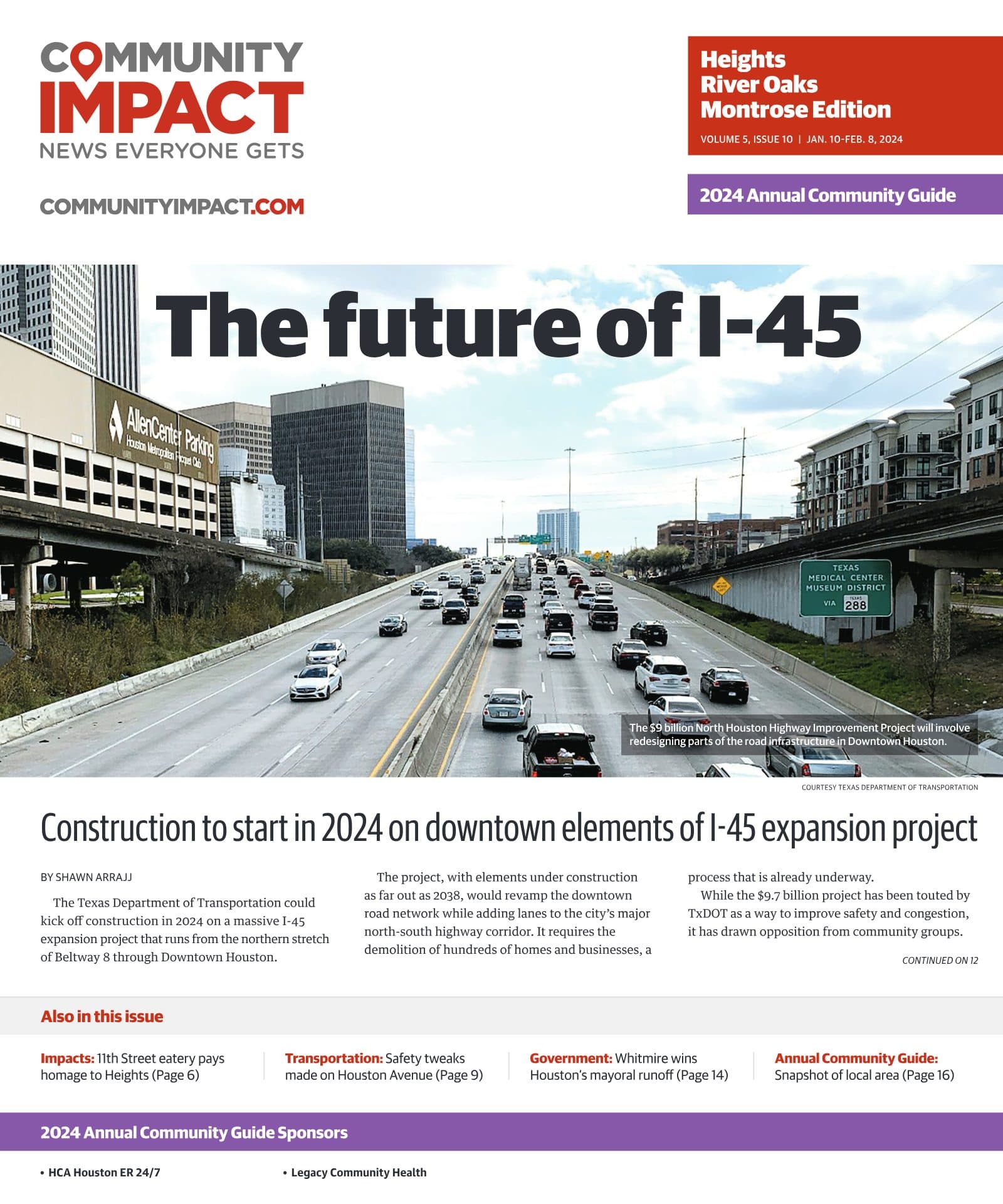 Heights - River Oaks - Montrose cover — January 2024