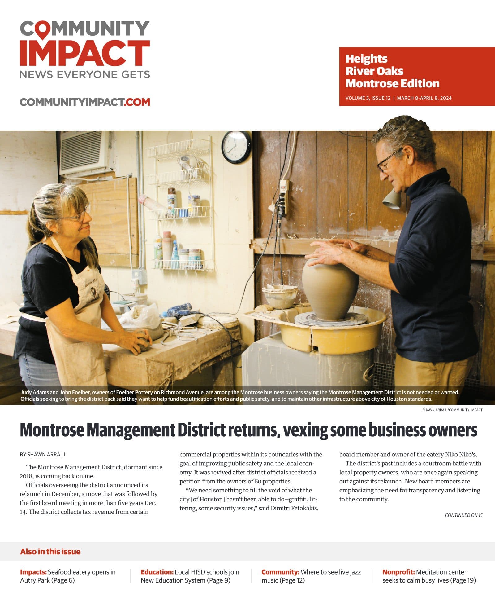 Heights - River Oaks - Montrose cover — March 2024