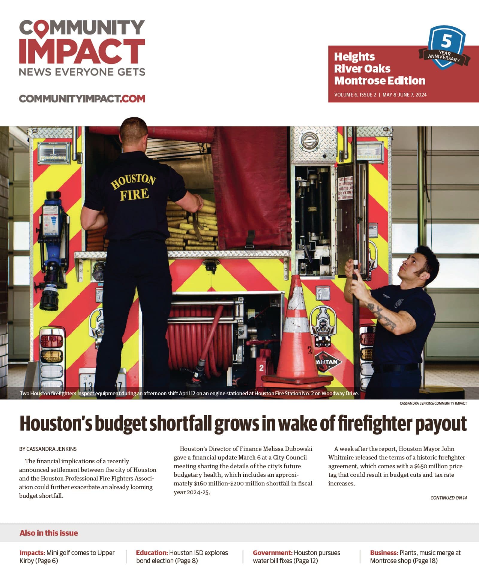 Heights - River Oaks - Montrose cover — May 2024
