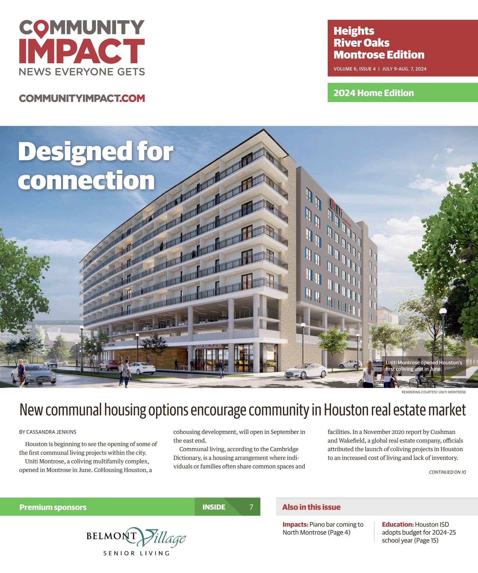 Heights - River Oaks - Montrose cover — July 2024