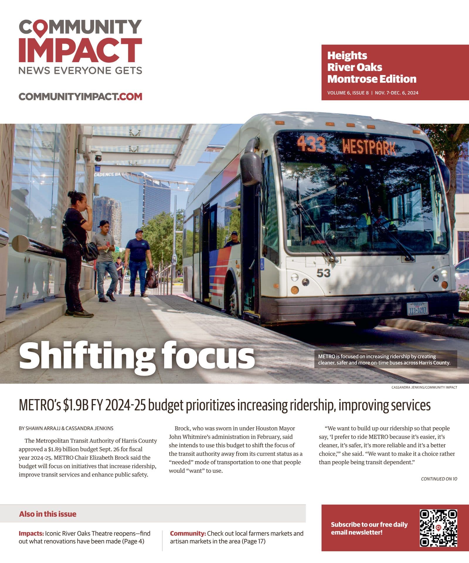 Heights - River Oaks - Montrose cover — November 2024
