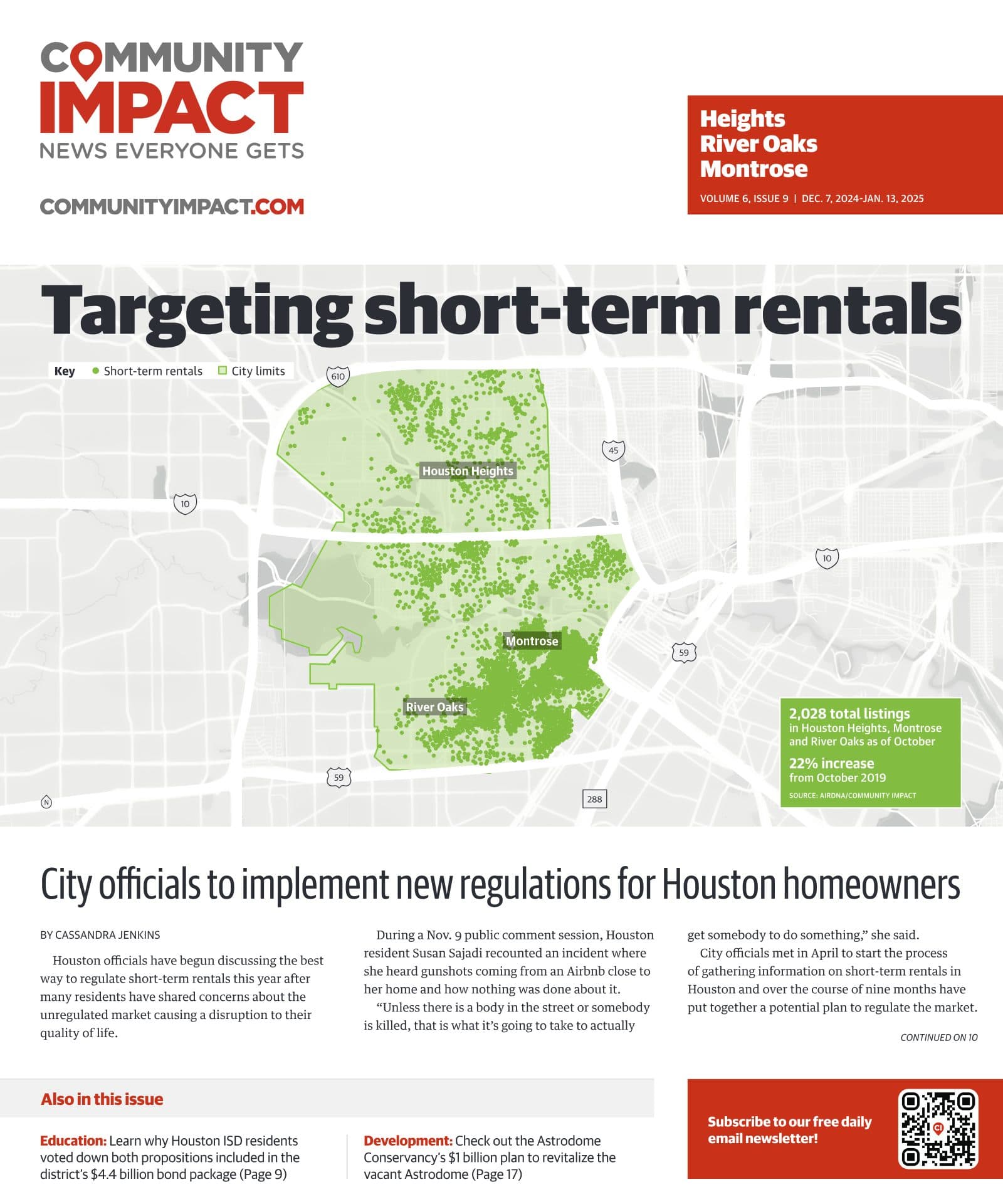 Heights - River Oaks - Montrose cover — December 2024