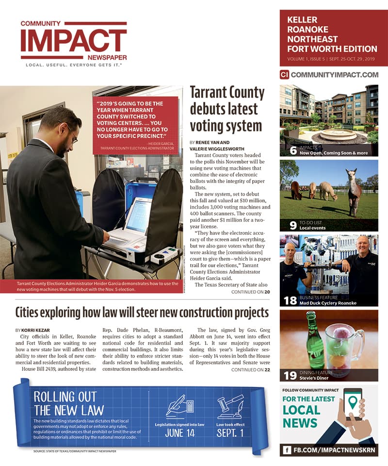 Keller - Roanoke - Northeast Fort Worth cover — September 2019