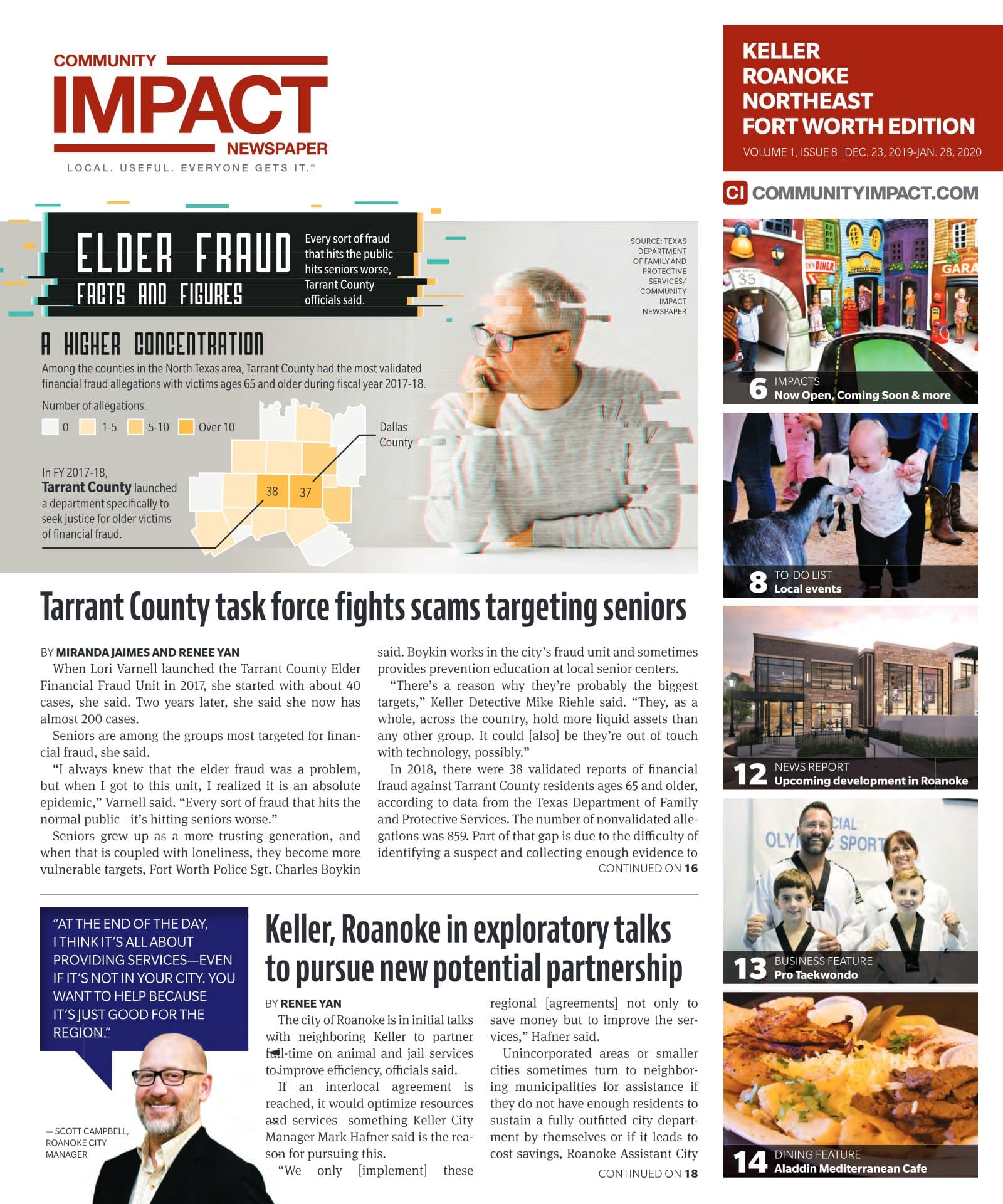 Keller - Roanoke - Northeast Fort Worth cover — December 2019