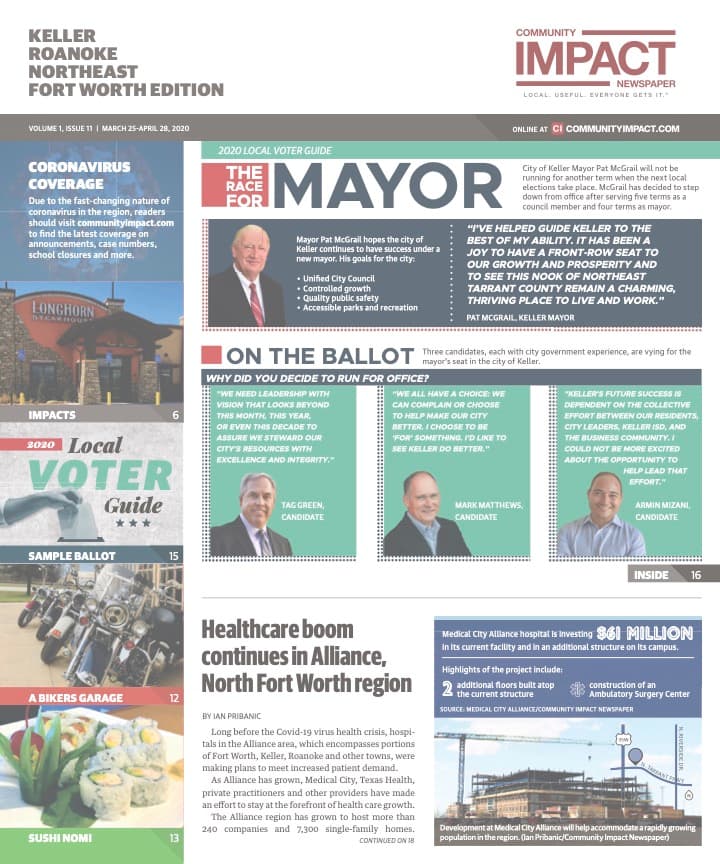 Keller - Roanoke - Northeast Fort Worth cover — March 2020