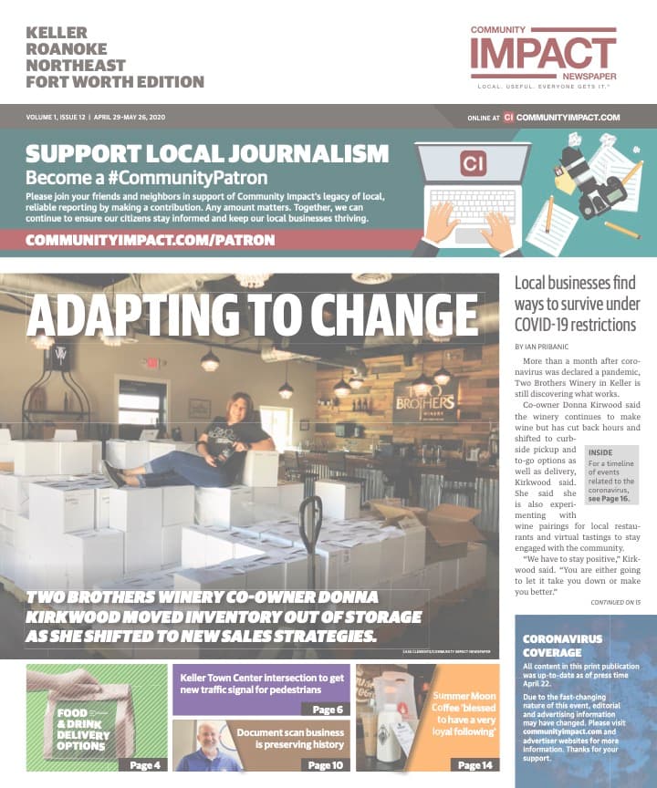 Keller - Roanoke - Northeast Fort Worth cover — April 2020