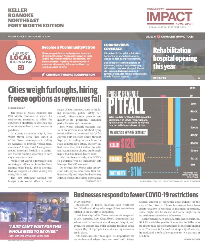 Keller - Roanoke - Northeast Fort Worth cover — May 2020