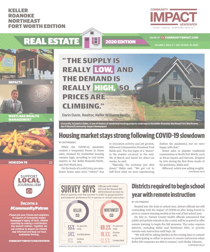 Keller - Roanoke - Northeast Fort Worth cover — July 2020