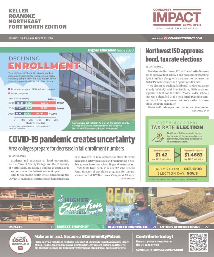 Keller - Roanoke - Northeast Fort Worth cover — August 2020