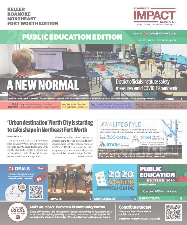 Keller - Roanoke - Northeast Fort Worth cover — September 2020
