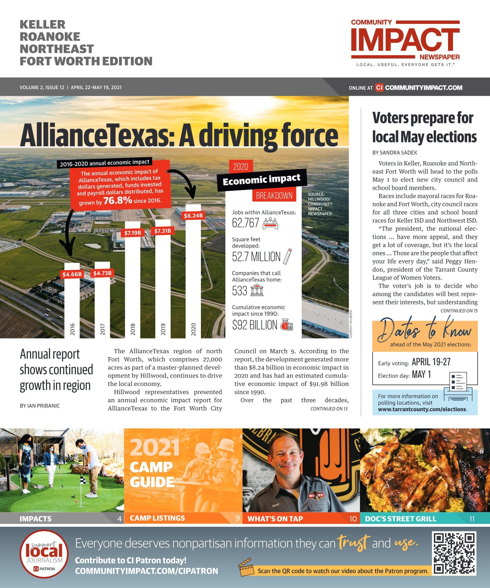 Keller - Roanoke - Northeast Fort Worth cover — April 2021