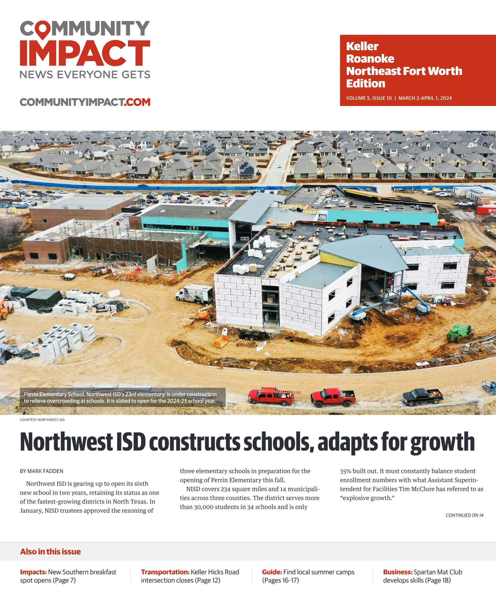 Keller - Roanoke - Northeast Fort Worth cover — February 2024