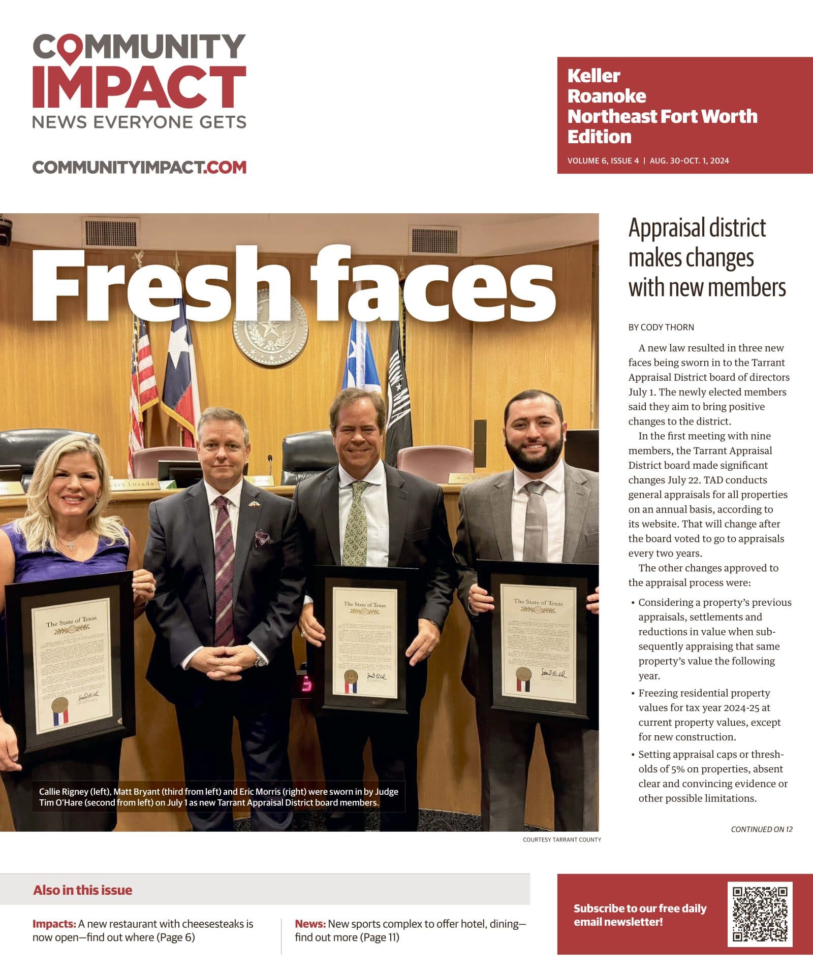 Keller - Roanoke - Northeast Fort Worth cover — August 2024