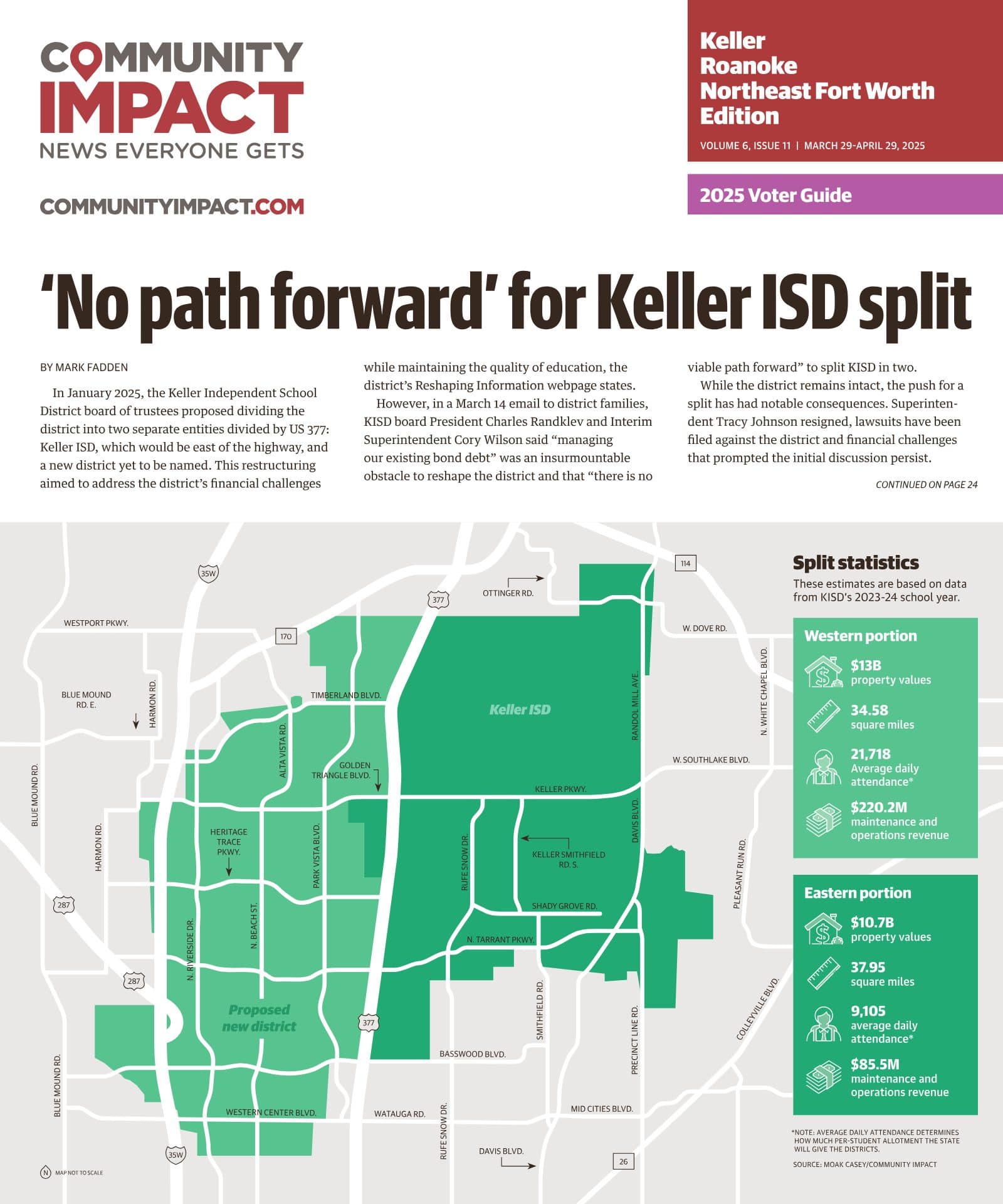 Keller - Roanoke - Northeast Fort Worth cover — March 2025
