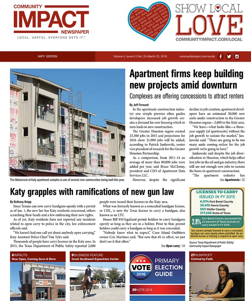 Katy - Fulshear cover — February 2016