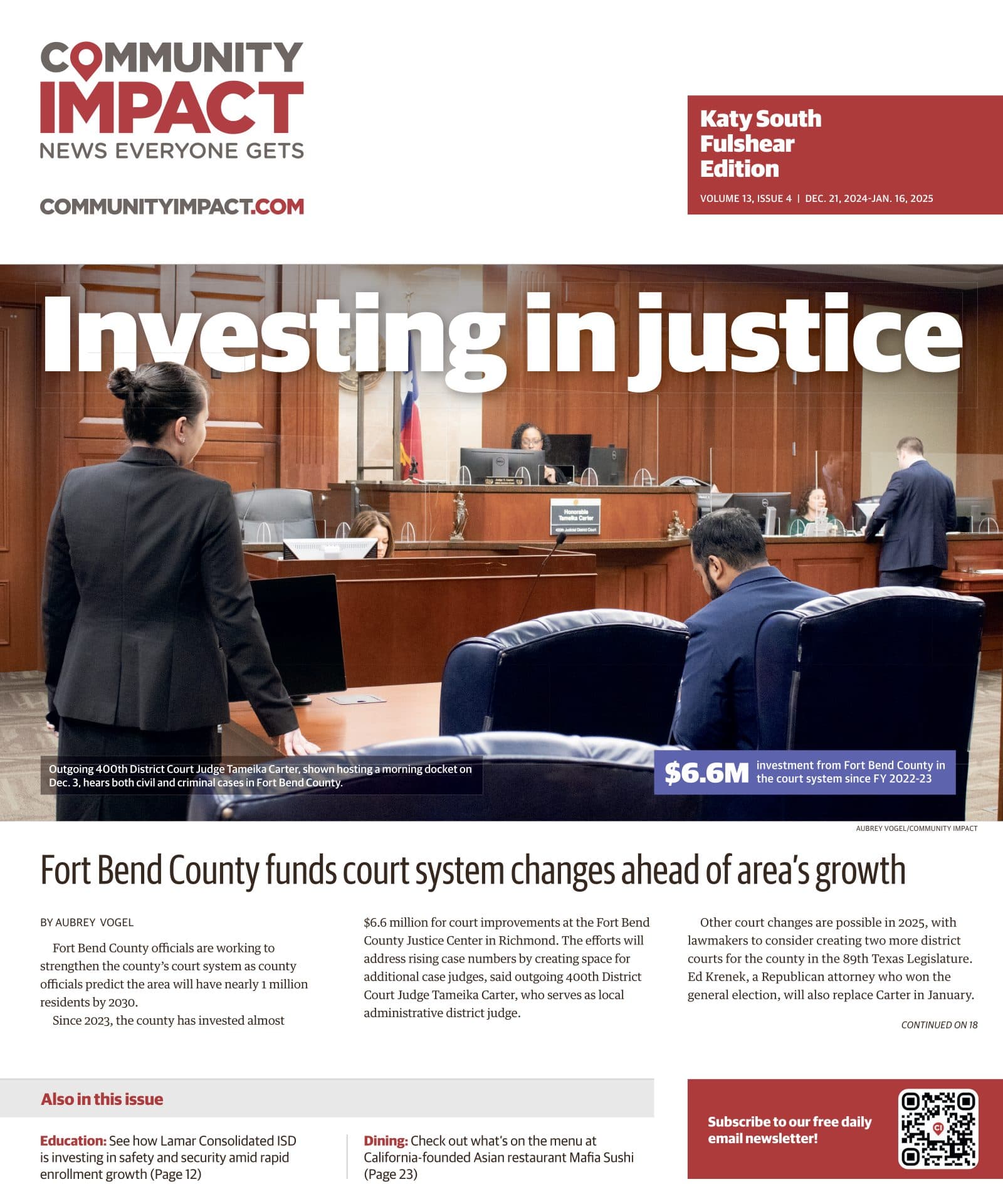 Katy - Fulshear cover — December 2024