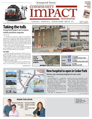 Cedar Park cover — April 2006