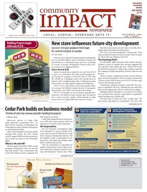 Cedar Park cover — November 2006