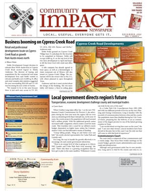 Cedar Park cover — December 2006