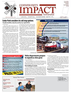 Cedar Park cover — April 2007