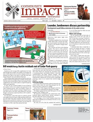 Cedar Park cover — May 2007
