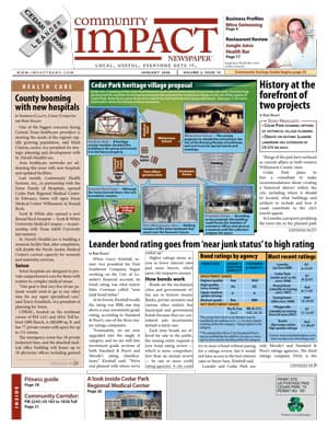 Cedar Park cover — January 2008
