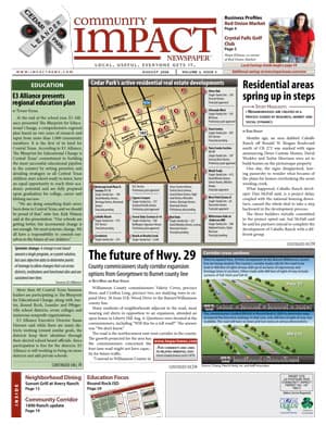 Cedar Park cover — August 2008
