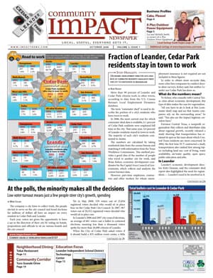 Cedar Park cover — October 2008