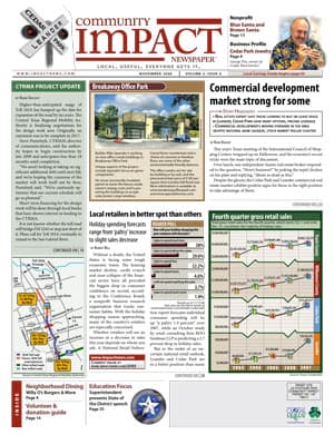 Cedar Park cover — November 2008
