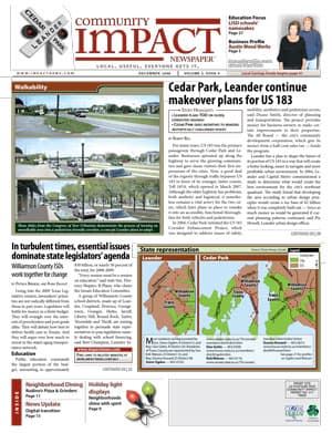 Cedar Park cover — December 2008