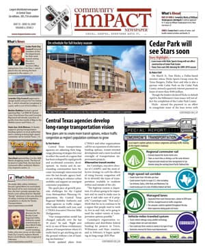 Cedar Park cover — May 2009