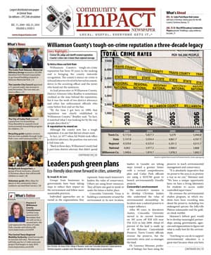 Cedar Park cover — December 2009