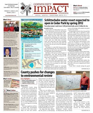 Cedar Park cover — February 2010