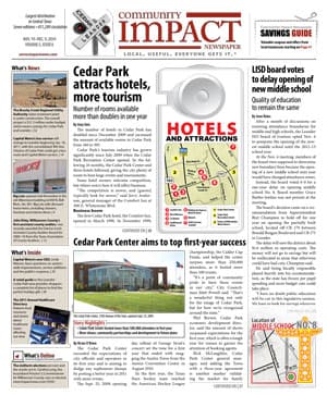 Cedar Park cover — November 2010