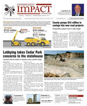 Cedar Park cover — January 2011