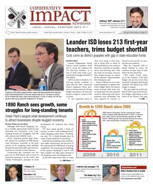 Cedar Park cover — April 2011